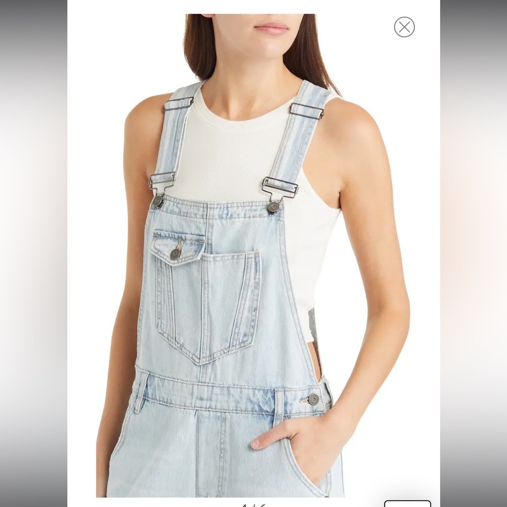 Hidden XS light denim overalls